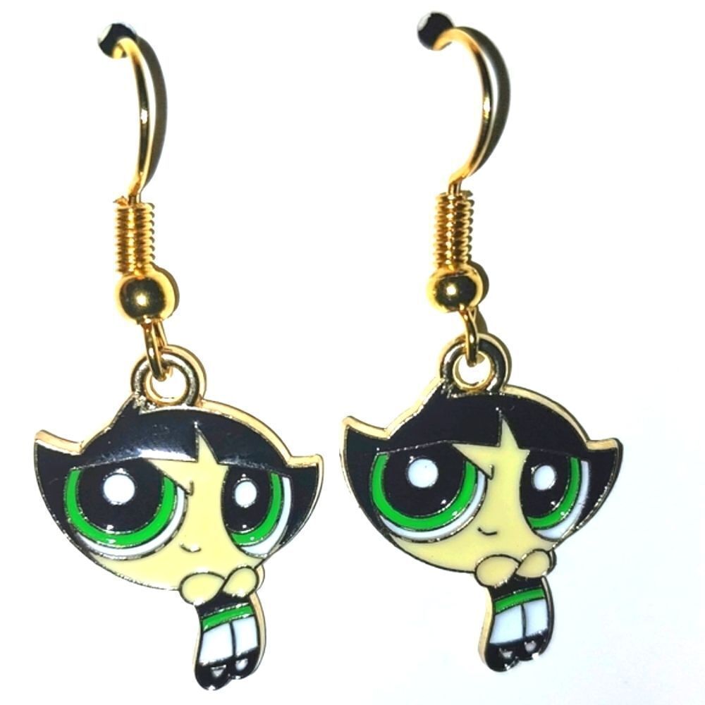 Vintage Power Girl Super Cute Anime Fashion Earrings For Kids And Adults